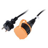 Rallonge étanche 2P avec clip de fixation orange - Zenitech