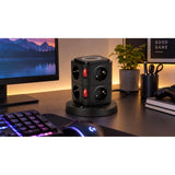 Tour multiprise induction 8 prises Schuko 16A+ USB - Watt and Co
