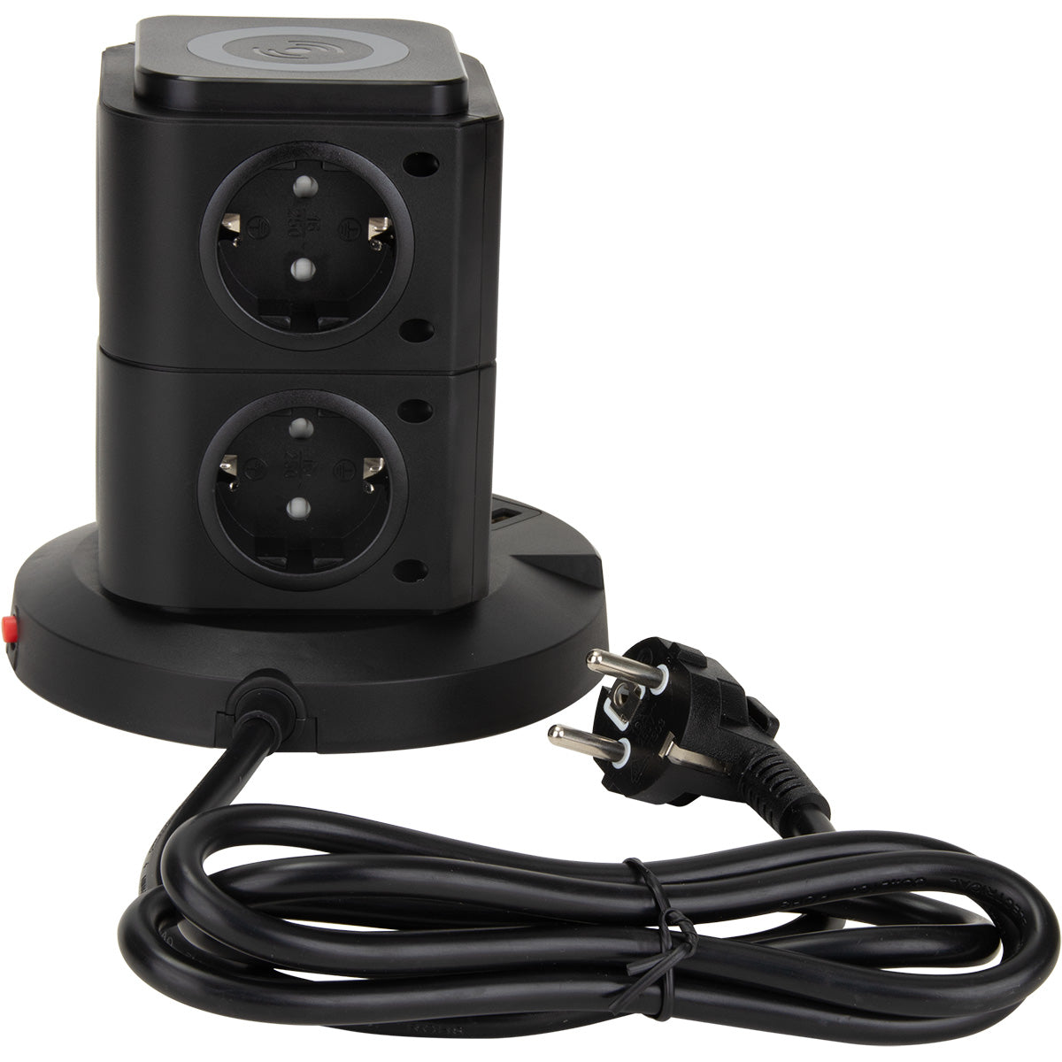 Tour multiprise induction 8 prises Schuko 16A+ USB - Watt and Co