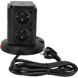 Tour multiprise induction 8 prises Schuko 16A+ USB - Watt and Co