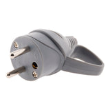 Fiche mâle anneau + ergot 16A 2P+T - gris - Zenitech