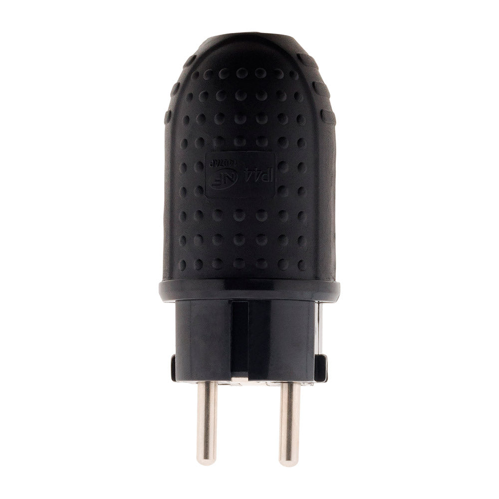 Fiche caoutchouc mâle 16A - 2P+T - Zenitech