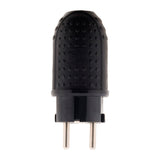 Fiche caoutchouc mâle 16A - 2P+T - Zenitech