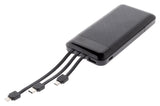 Powerbank compact / Batterie nomade - USB-A/C 10 000 mAh - Smartphone/Tablette - Noir - Zenitech