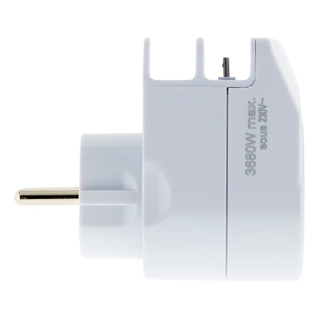 Chargeur 1 prise 16A + 2 USB + micro USB - Zenitech