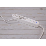 Multiprise parafoudre Schuko 16A + interrupteur - Zenitech