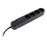 Multiprise parafoudre Schuko 16A + interrupteur - Zenitech