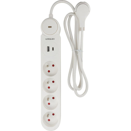 Bloc multiprise Iota 16A + interrupteurs + USB A+C - Zenitech