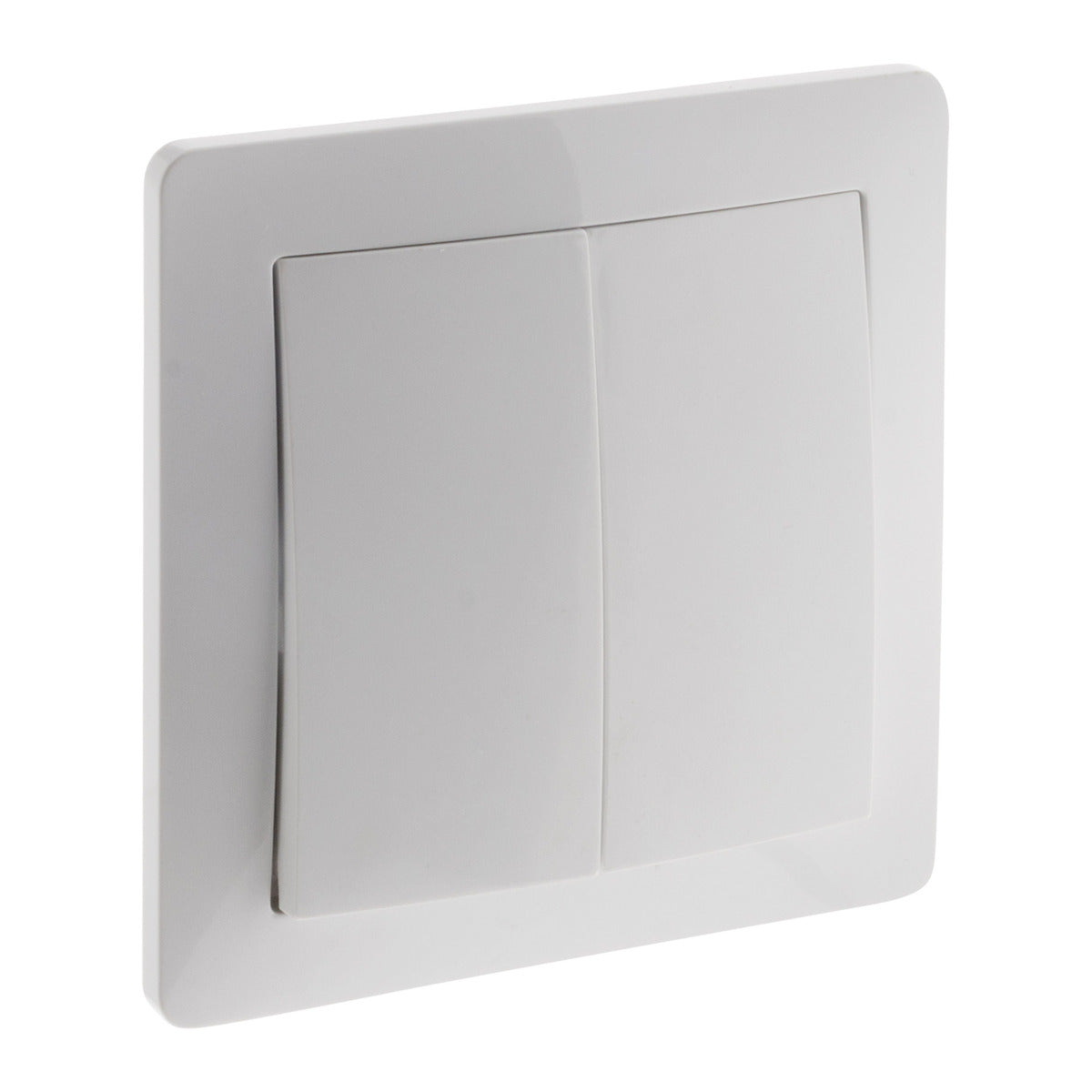 Va-et-vient double en saillie à bornes automatiques - Blanc - Orys -Zenitech