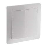 Va-et-vient double en saillie à bornes automatiques - Blanc - Orys -Zenitech