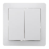 Va-et-vient double en saillie à bornes automatiques - Blanc - Orys -Zenitech