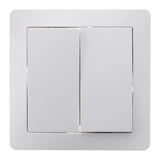 Va-et-vient double en saillie à bornes automatiques - Blanc - Orys -Zenitech