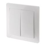 Va-et-vient double en saillie à bornes automatiques - Blanc - Orys -Zenitech