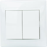 Double va et vient encastré Zyna - Blanc - Zenitech