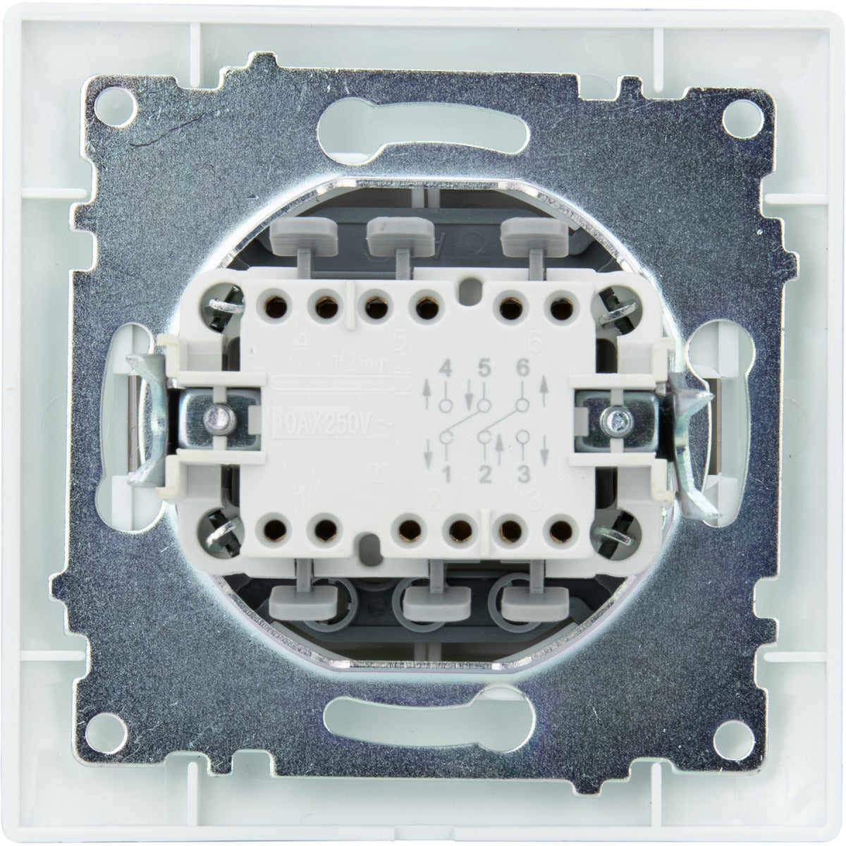 Double va et vient encastré Zyna - Blanc - Zenitech