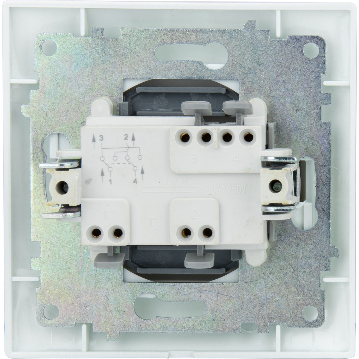 Permutateur encastré Zyna - Blanc - Zenitech