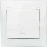 Bouton sonnette encastré Zyna - Blanc - Zenitech