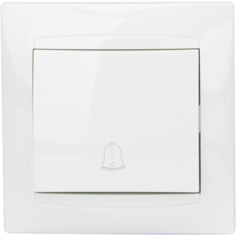 Bouton sonnette encastré Zyna - Blanc - Zenitech