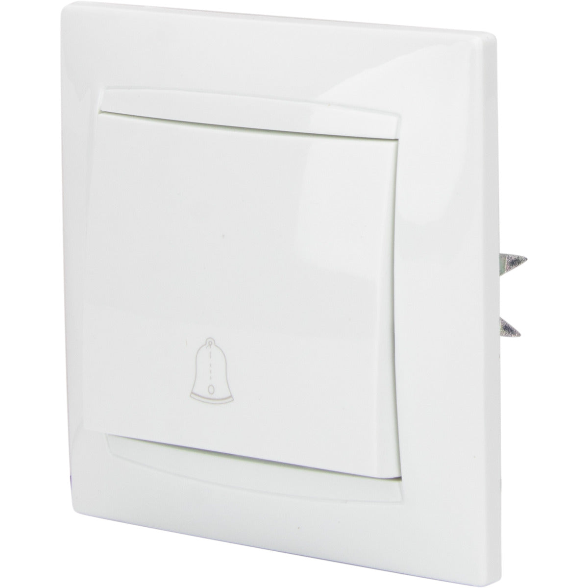 Bouton sonnette encastré Zyna - Blanc - Zenitech