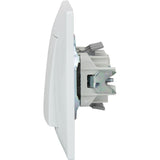 Bouton sonnette encastré Zyna - Blanc - Zenitech