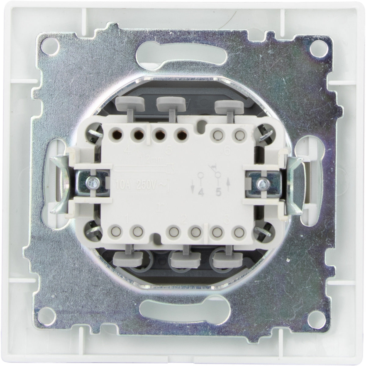 Bouton sonnette encastré Zyna - Blanc - Zenitech