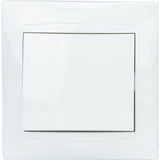 Bouton poussoir encastré Zyna - Blanc - Zenitech