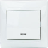 Bouton poussoir à voyant encastré Zyna - Blanc - Zenitech