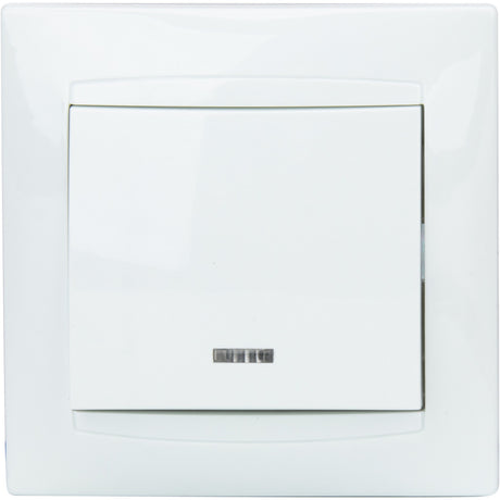 Bouton poussoir à voyant encastré Zyna - Blanc - Zenitech