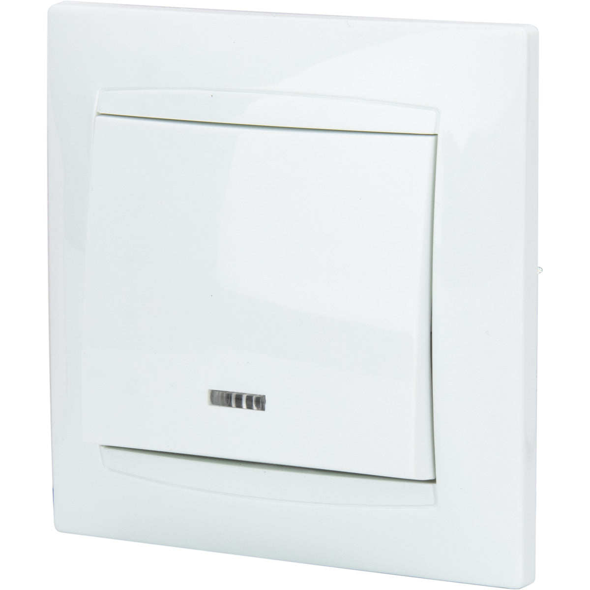 Bouton poussoir à voyant encastré Zyna - Blanc - Zenitech