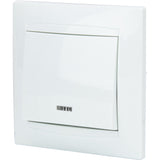 Bouton poussoir à voyant encastré Zyna - Blanc - Zenitech