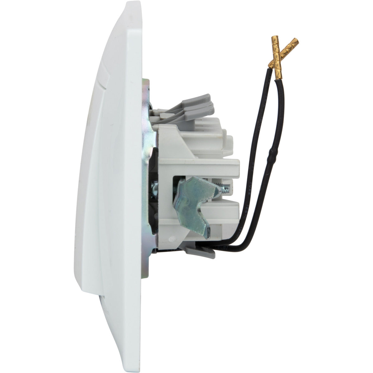 Bouton poussoir à voyant encastré Zyna - Blanc - Zenitech