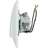 Bouton poussoir à voyant encastré Zyna - Blanc - Zenitech