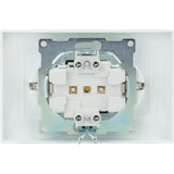 Double prise Schuko monoposte encastrée - Blanc - Zyna - Zenitech