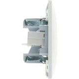 Prise RJ11 + RJ45 encastrées Zyna - Blanc - Zenitech