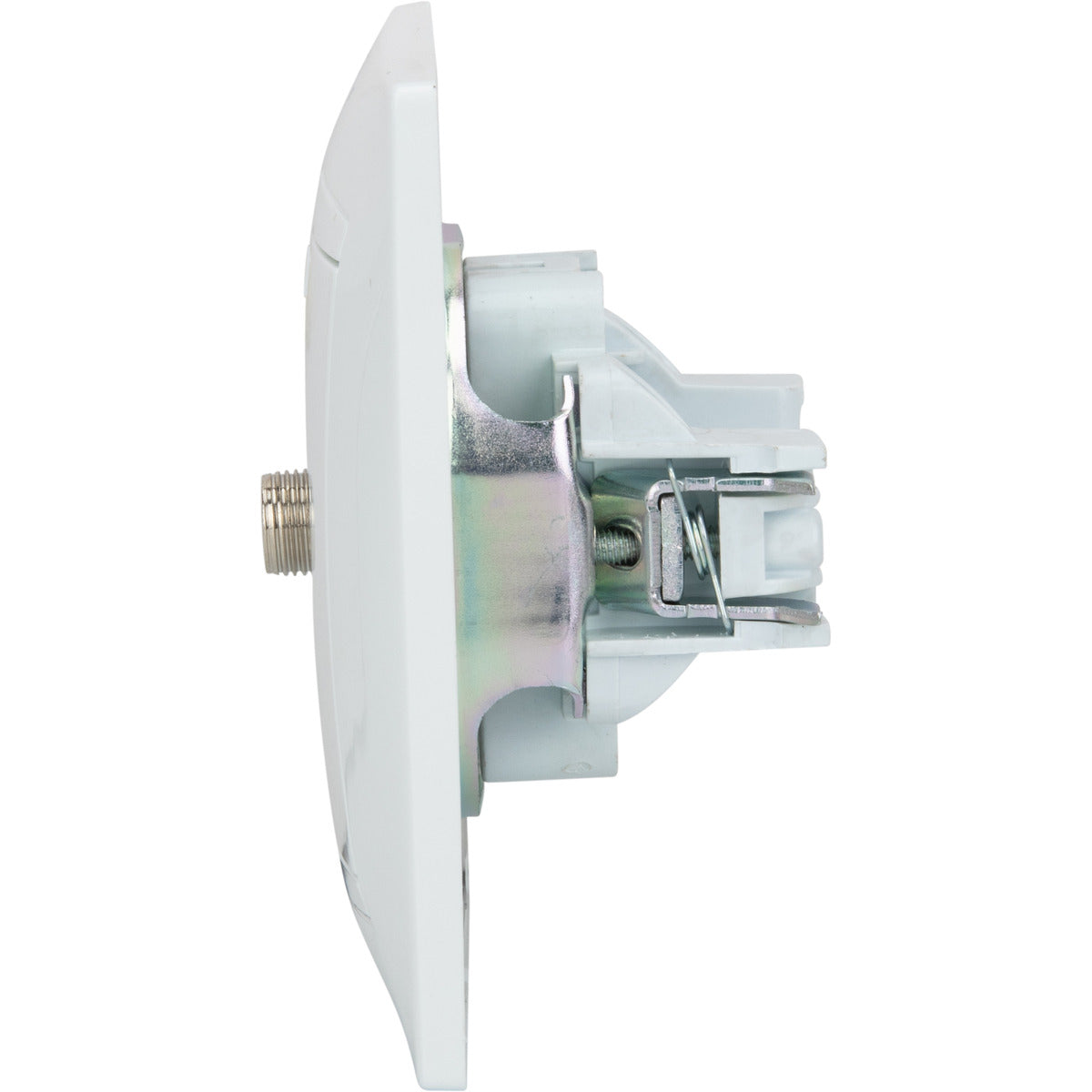 Prise satéléphonelite encastrée mâle Ø7mm type F Zyna - Blanc - Zenitech