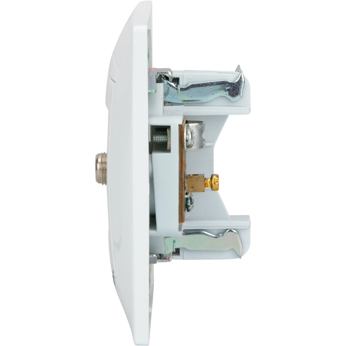 Prise satéléphonelite F7 + TV Ø9,52mm Zyna - Blanc - Zenitech