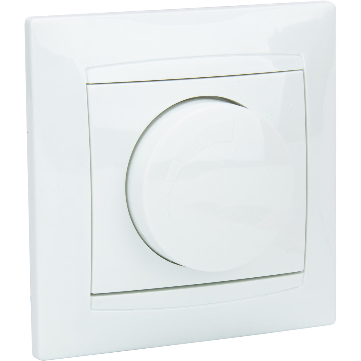 Variateur rotatif encastré 200W Zyna - Blanc - Zenitech