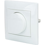 Variateur rotatif encastré 200W Zyna - Blanc - Zenitech