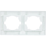 Double plaque encastrée Zyna - Blanc - Zenitech