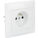 Prise 2P+T encastrée Zyna - Blanc - Zenitech