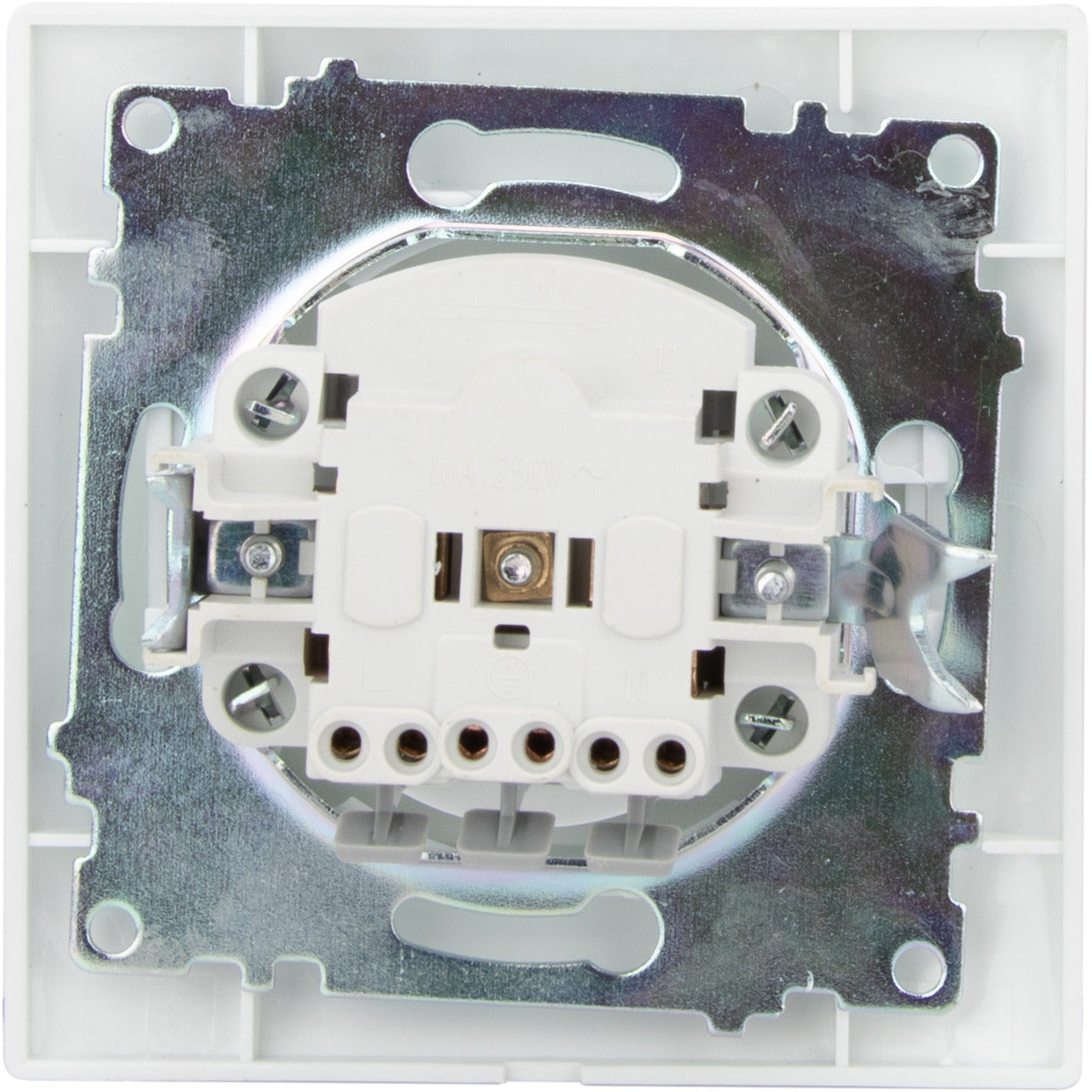 Prise 2P+T encastrée Zyna - Blanc - Zenitech