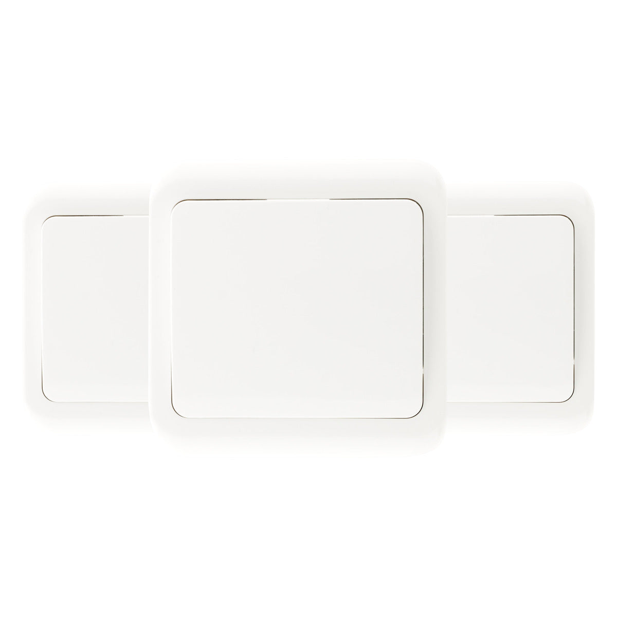 Lot de 3 interrupteurs simples 10A - Zenitech