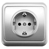 Prise encastrable Schuko Antaria - 10/16A - blanc - Zenitech