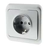 Prise encastrable Schuko Antaria - 10/16A - blanc - Zenitech