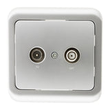 Prise TV radio encastrée IP20 - Zenitech