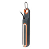 Multiprise 3 prises Schuko + crochets + lumière + 2 USB A+C - Gris/Orange - Klipo - Zenitech