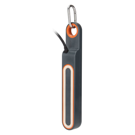 Multiprise 3 prises Schuko + crochets + lumière + 2 USB A+C - Gris/Orange - Klipo - Zenitech