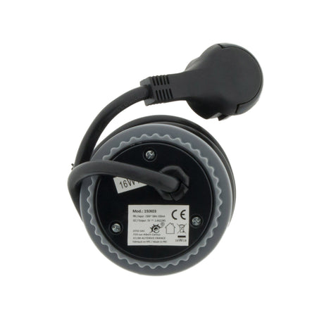 Prise encastrable Schuko + USB Ø60mm - Gris - Otio