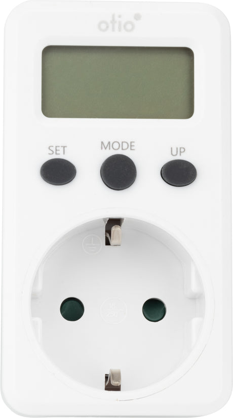 Contrôleur de consommation électrique Schuko - Blanc - Otio