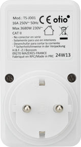 Contrôleur de consommation électrique Schuko - Blanc - Otio